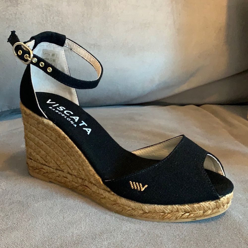 Timeless Black Espadrilles, made in Spain, 38